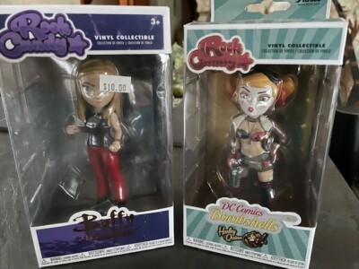 Funko Pop Rock Candy Harley Quinn Bombshells & Buffy the Vampire Slayer Lot