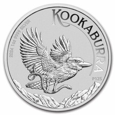 2024 - 1 oz PERTH MINT KOOKABURRA AUSTRALIA Coin 1 oz.9999 Fine Silver IN STOCK 91.12 per troy oz