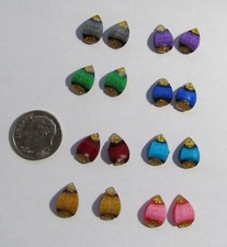 Children's Teardrop Shaped Easter Egg Sparkle Nickel Free Stud Earrings U-pick