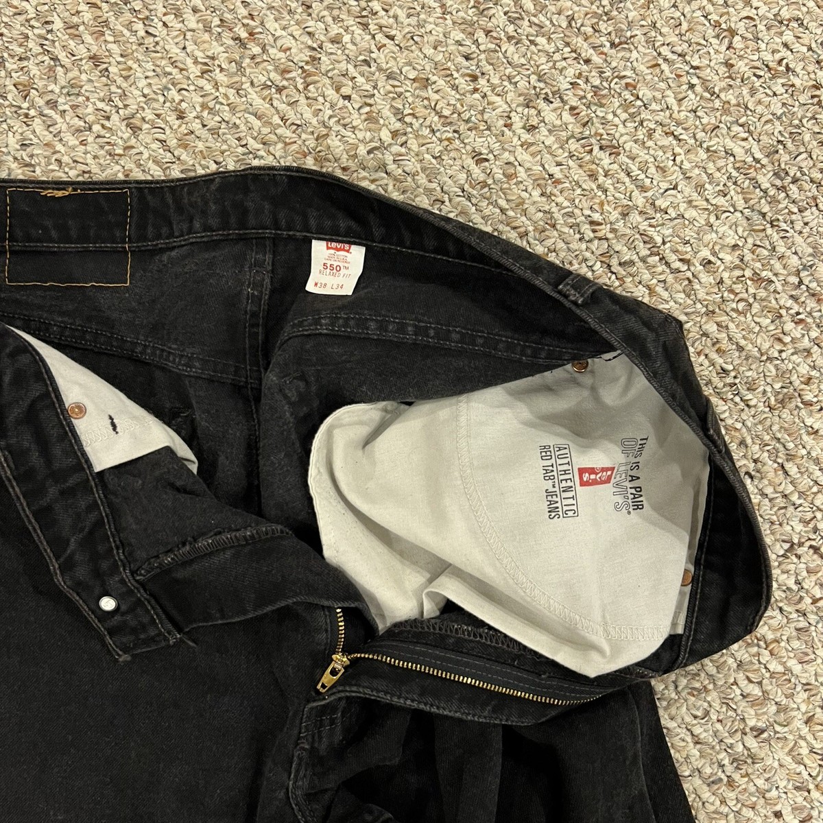Levis 550 Vintage Jeans Mens Relaxed Fit W38 L34 Made In Usa Levis 550 Vintage Jeans Mens Relaxed Fit W38 L34 Made In Usa