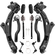 10x for 2007-2014 Ford Edge Lincoln MKX Front Control Arm Sway Bar Tie Rod Ends