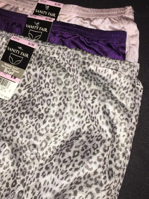 3 Vanity Fair Womens Perfectly Yours Ravissant Tailored Brief 15712 Lilac