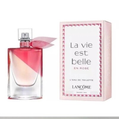 NWT   Lancôme La Vie Est Belle En Rose L eau de toilette Travel Sz  Perfume 3ml