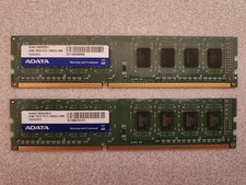 ADATA DDR3 3-2GB RAM stix 4GB SET 1333 9 2GX8 1024 1948 U-DIMM