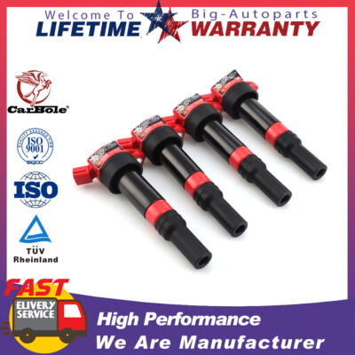 4X 27300-2E000 Ignition Coil For Hyundai Tucson Elantra Kia Forte Soul 2.0 UF651