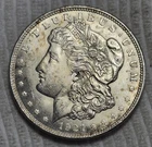 1921 P Morgan Silver Dollar. Estimated Almost Uncirculated 58. A0577.