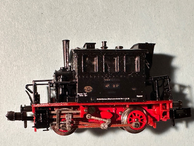 Minitrix 12015 Spur N Lokalbahn Dampflok BR 98 der DR Glaskasten OVP Schaden!