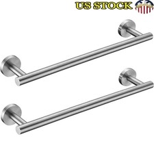 Wall Mounted Towel Rack Brushed Nickel Stainless Steel Durable Anti-Rust Holder