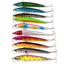 10pcs/Set 9.5cm Mixed Models Fishing Lures Mix Minnow Crank Lure Bait Tackles H