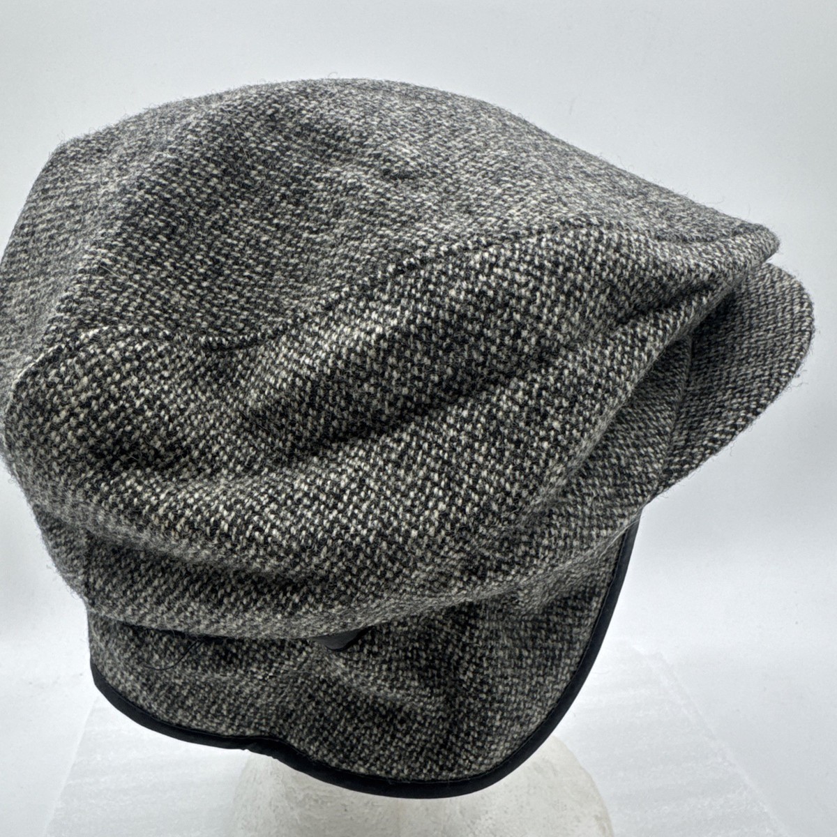 Vintage Kenneth Michael Genuine Fur Lined Cabbie Ear Flaps Hat XL