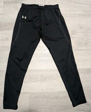 Under Armour ColdGear Fitted Compression Baselayer Pants Men's Sz L Black READ