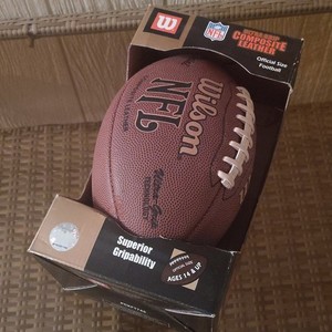 Wilson NFL Composite Leather Official Size 9 Football Brown Double Laced WTF1174