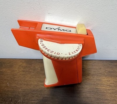Dymo 1780 Label Maker Vintage Orange Tape Not Included 3/8 1/4