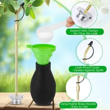 Diatomaceous Earth Bulb Duster Applicator Powder Sprayer Garden Puffer Duster