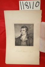 Burns, Robert (subject) Portrait of Robert Burns wit...