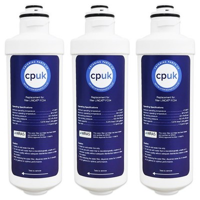 PACK 3 x WASSERFILTERKARTUSCHEN PASSEND FÜR LINCAT FC04 WARMWASSERBOILER