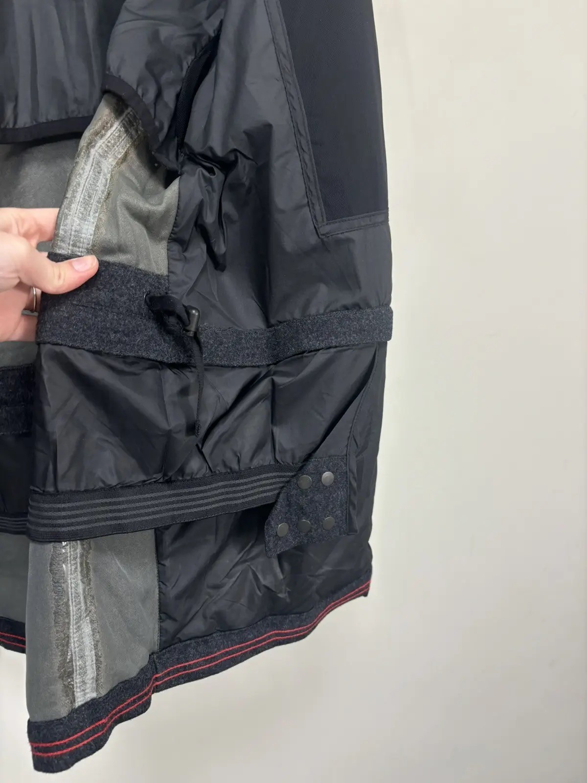 Victorinox Swiss Men’s Multipocket Tech Gray Wool Hooded Coat XL