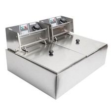 12L 2500W Commercial Electric Deep Fryer Fat Chip Dual Tank Home Kitchen  UK New