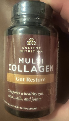 Ancient Nutrition Multi Collagen Gut Restore 90 Caps Exp 11/26 B3