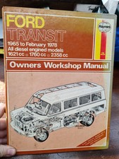 Ford Transit Diesel 1965 - Feb 1978 Haynes Workshop Manual No 418. Hardback Book