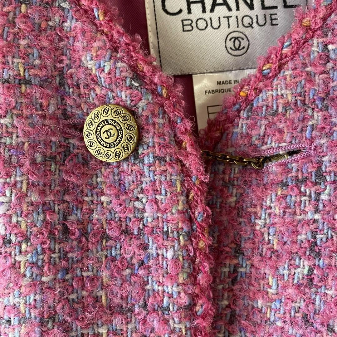 Giacca tweed Chanel anni 90 38 lana mohair