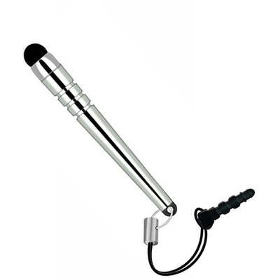 Silver Stylus Touch Pen Aluminum Compact for Tablets