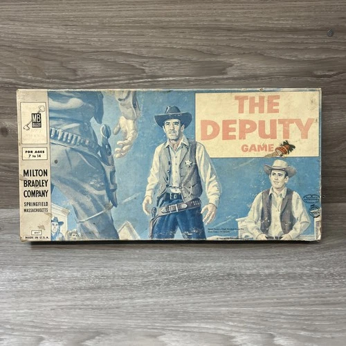 *COMPLETE Vintage MILTON BRADLEY 1960 THE DEPUTY Board Game HENRY FONDA ON COVER