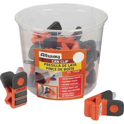 Allway Paint Brush Clip  CCL15 Pack of 15 Allway Tools Metal Orange 037064110284