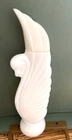 VTG Collectable Avon Swan Lake, Empty Charisma Cologne, White Milk Glass Bottle