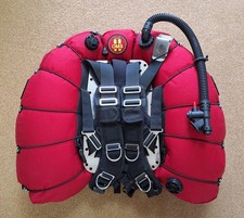 OMS DIVE WING, Steel Back plate, Comfort Harness & Single Tank adapter Scuba BCD