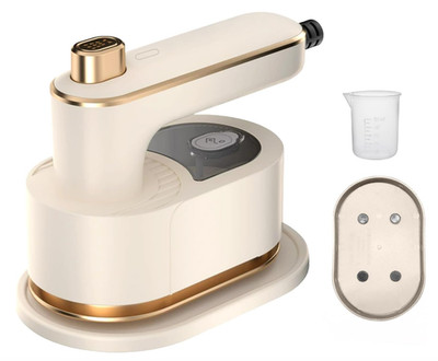 Portable Mini Electric Iron Continuous Steam Output Stainless Steel Soleplate An
