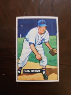 1951 Bowman Baseball #250 Hank Borowy EX No Creases Centered Detroit Tigers 
