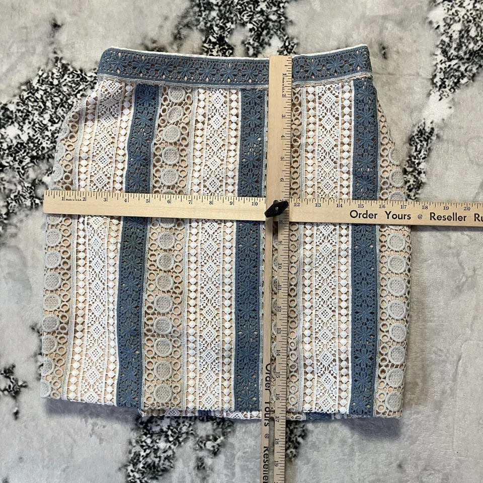 Falda Rosa Infinita Mujer Talla Pequeña Crochet Encaje Mini Multicolor Forrada Foto 3 de 4