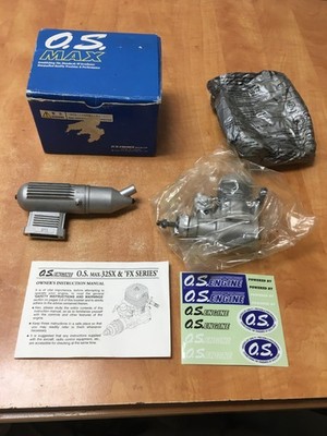 O.S. Max Engine 46 FX 2cy With Exhaust Muffler 15460 IOB for sale