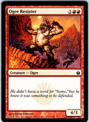 Ogre Resister #72 Mirrodin Besieged MTG