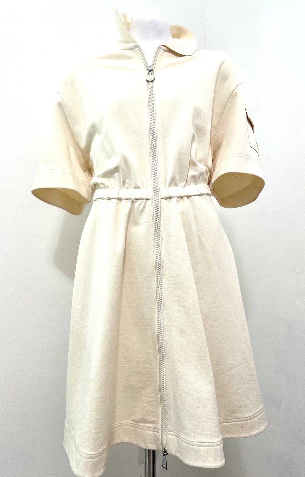 Moncler — MONCLER COTTON PIQUE SHIRT DRESS $1220 MSRP