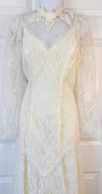 cream lace tea dress Ivory Lace Corset Dress