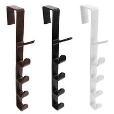  3 Pcs Five-section Hook over The Door Hooks Vertical for Hanging Coats