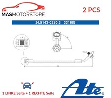 BREMSSCHLAUCH BREMSLEITUNG PAAR ATE 245143-02803 2PCS P FÜR CUPRA FORMENTOR