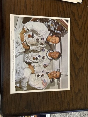 NASA Astronaut Prime Crew Of First Manned Apollo Mission (8 x 10) - Apollo 7