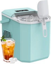 Portable Countertop Ice Maker Machine 26Lbs/24H 9 Cube Bullet Cubes Basket Scoop