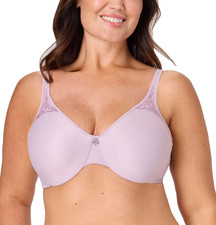 BALI Passion for Comfort Seamless Underwire Minimizer Bra sz 36DD Lilac DF3385