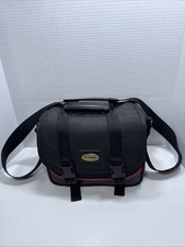 Canon Camera Gadget Bag Padded w/ Dividers Black/Red w/Shoulder Strap