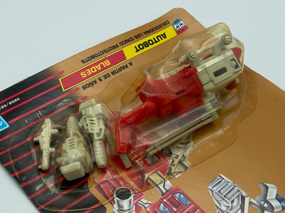 Transformers G1 1990 Blades Defensor classic gold MOSC Europe MB hasbro - Image 3 of 4