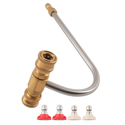 #ad Pressure Washer Gutter Cleaner Attachment 4000PSI W 40° amp; 0° Quick Connect Tips $21.25