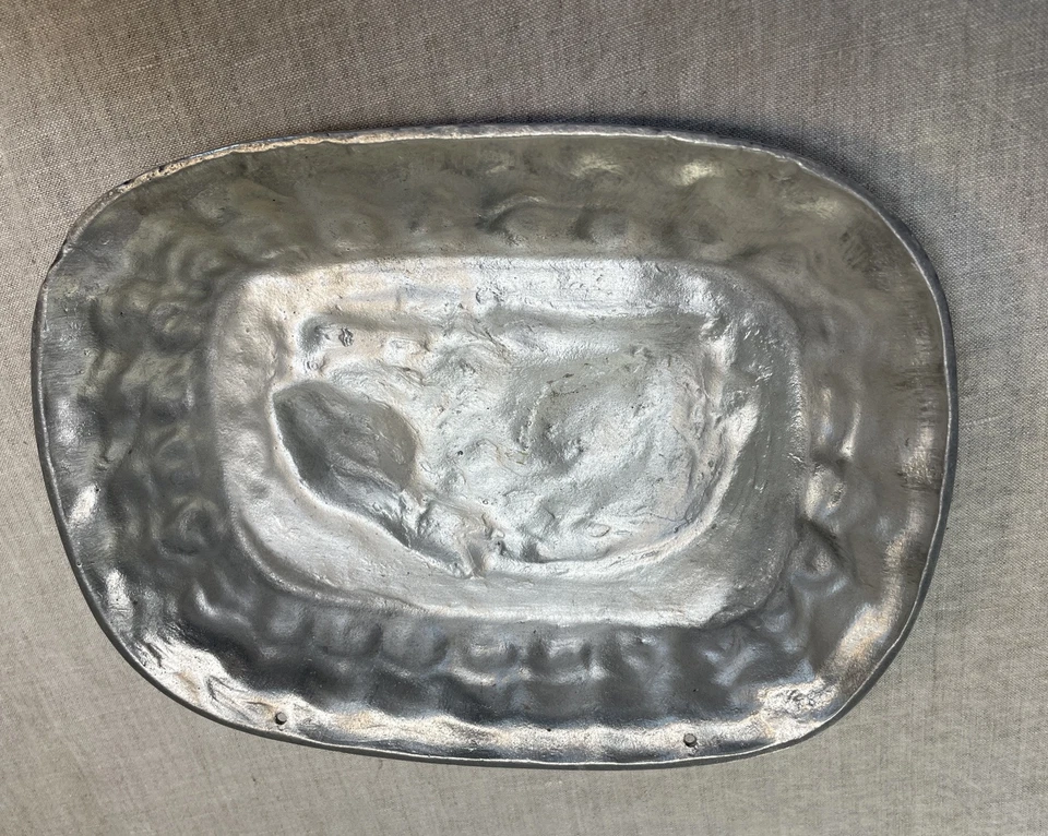 Алюминиевая форма кролика настенный подвесной декор пасхальный винтажный 11 x 8 дюймов большая пружина - Изображение 3 из 3