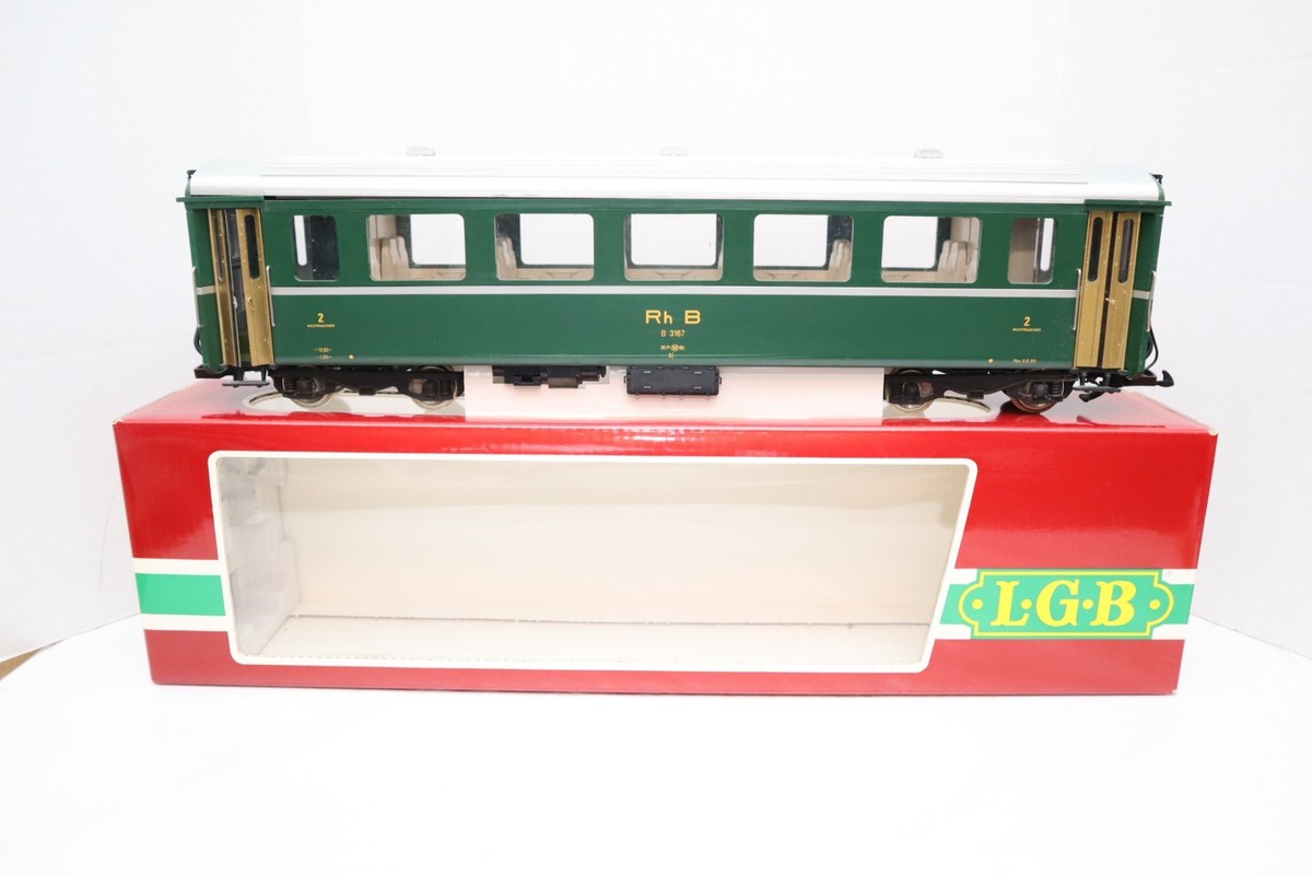 LGB 3167 RhB 2nd Class Passenger Car G Scale Model Train Coach w