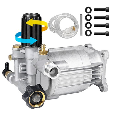 #ad MUTURQ 3 4quot; Shaft Horizontal Pressure Washer Horizontal Sliver $116.44