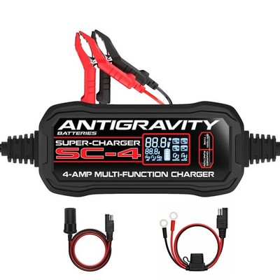 Antigravity SC-4 Smart Battery Charger Maintainer 6V/12V Lithium Lead Acid 4A