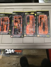 Klein Tools (4 Sets) Ratchet,Driver Screwdriver Pass Thru Precision Flip Sockets